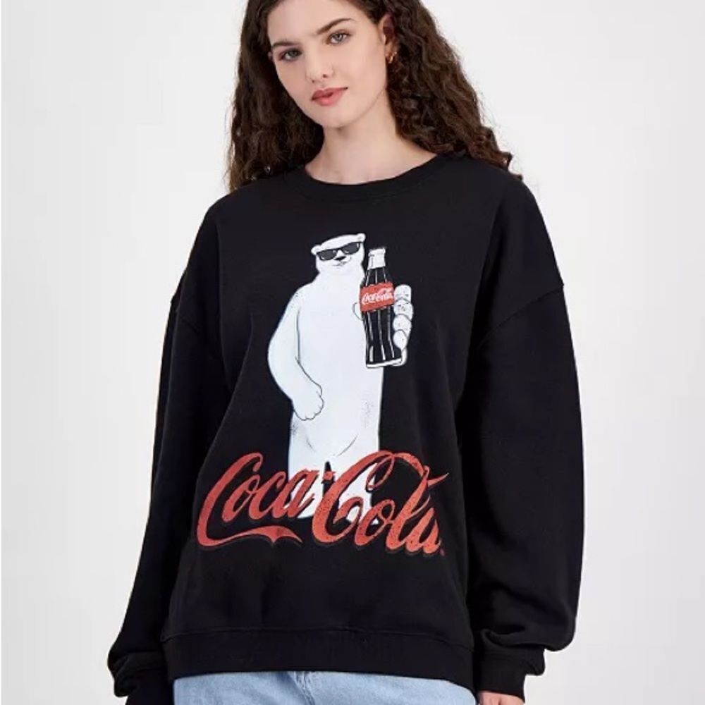 Grayson Threads Black Coca Cola Graphic Sweatshirt